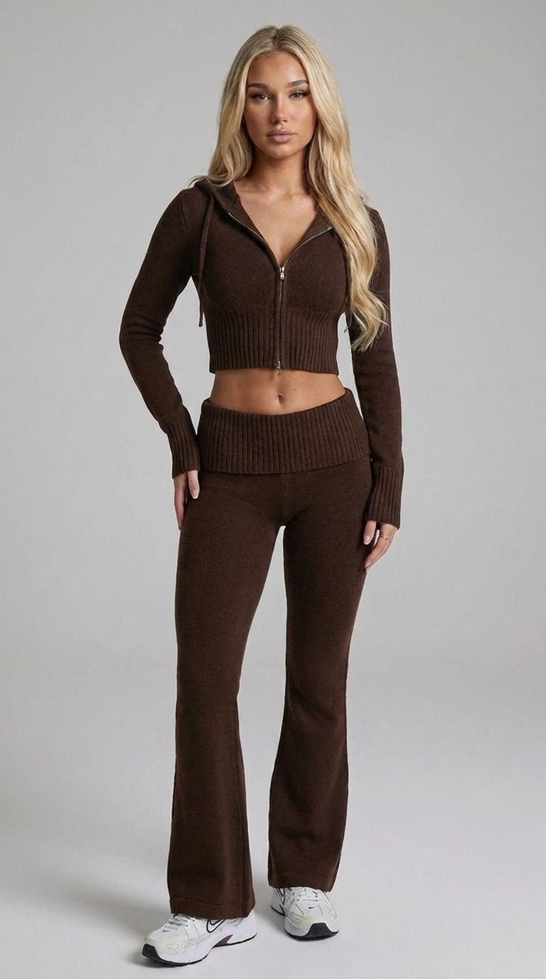 Cirella- two piece suite brown